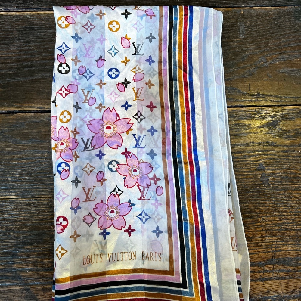 Louis Vuitton Multicolor Floral Scarf